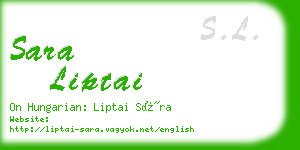 sara liptai business card